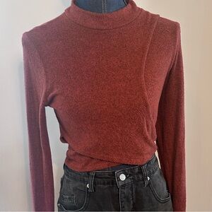 A + Ellen Wrap Top Burnt Orange Junior Large